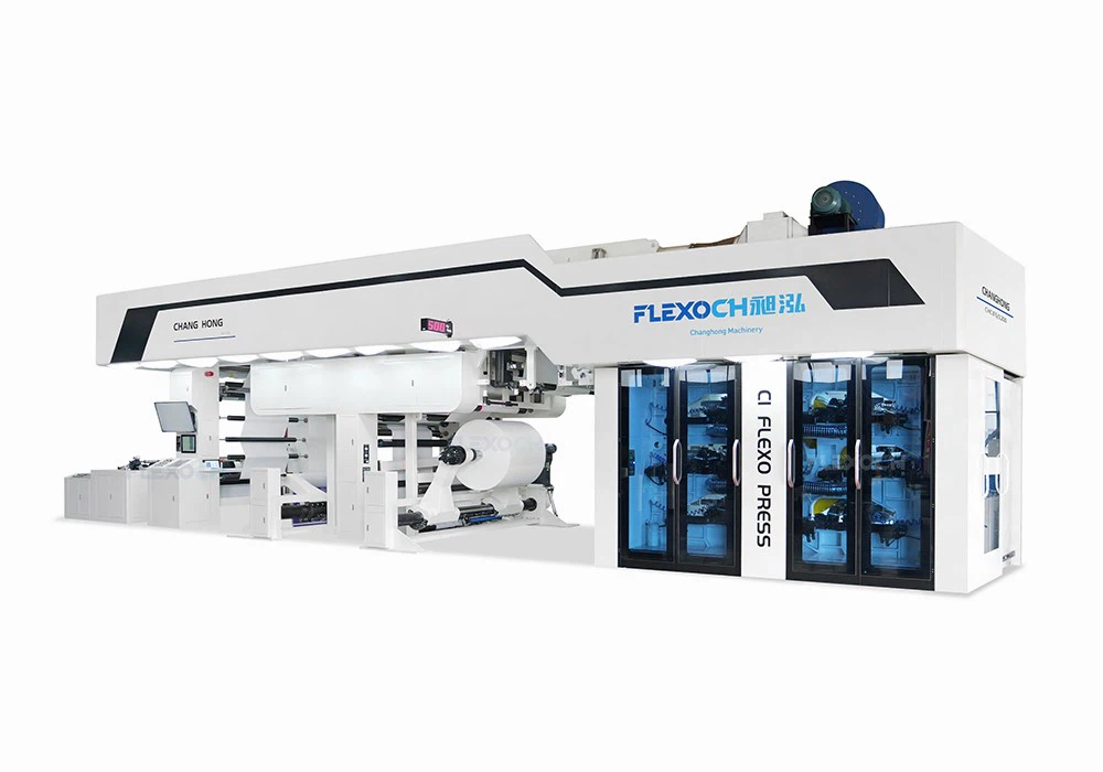 Gearless flexo printing machine Gearless flexo printing machine